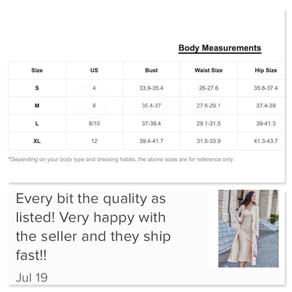 2 Piece Set: Knit Midi Pencil Dress and Long Cardigan Button Through - Picture 11 of 16